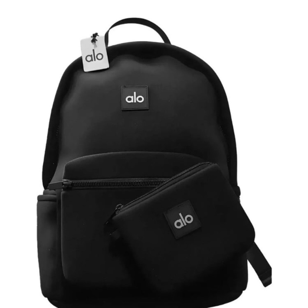 ALO Yoga Classic Black Backpack with Detachable Pouch